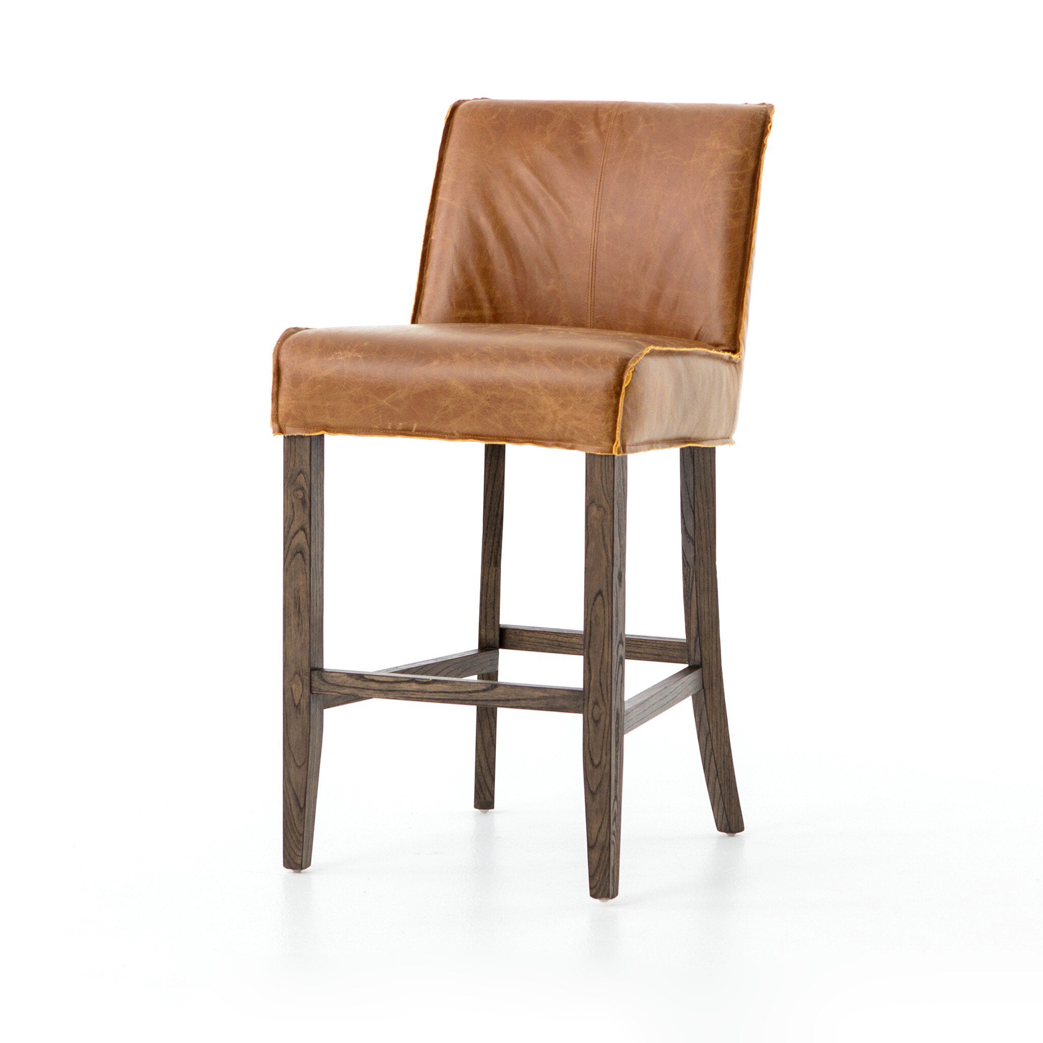 Four Hands Aria Stool — Sienna Chestnut-Warm Oak-Counter