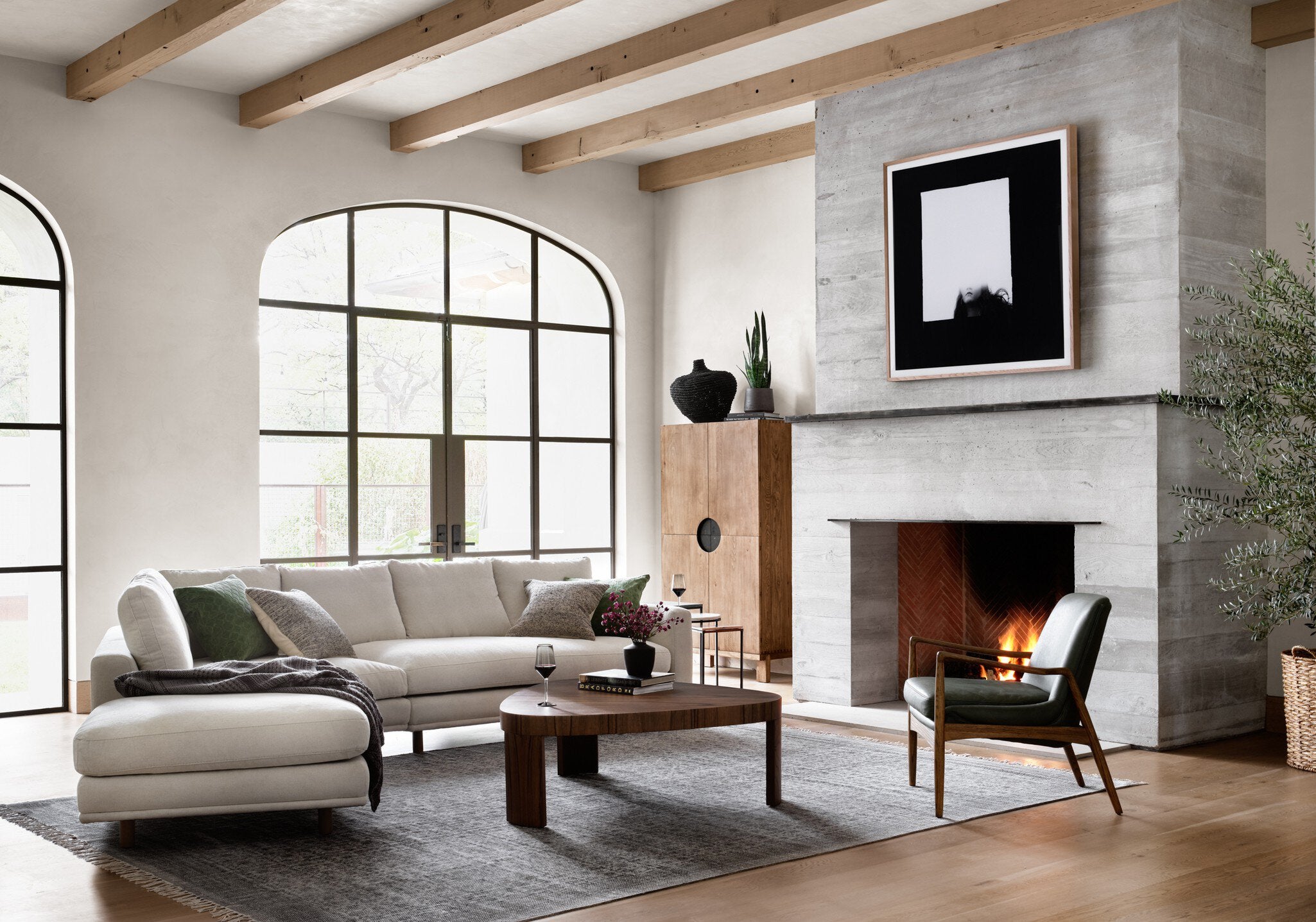 Four Hands Braden Chair — Eden Sage-Toasted Oak
