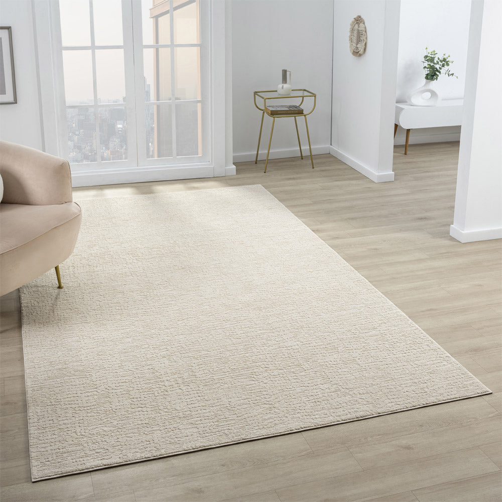 LR Home Castillo Rug — Beige / Cream