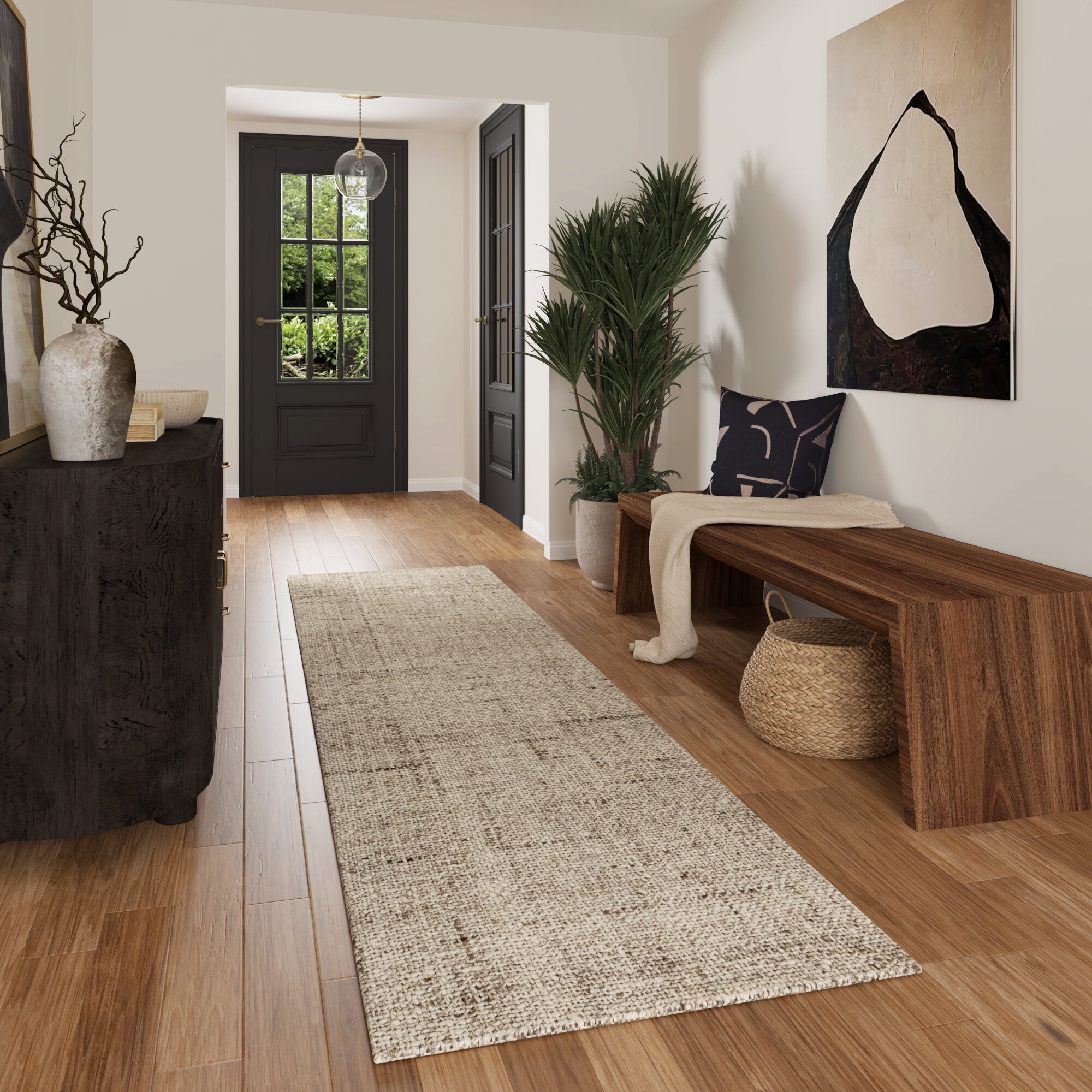 LR Home Charleston Rug — Stone / Ivory