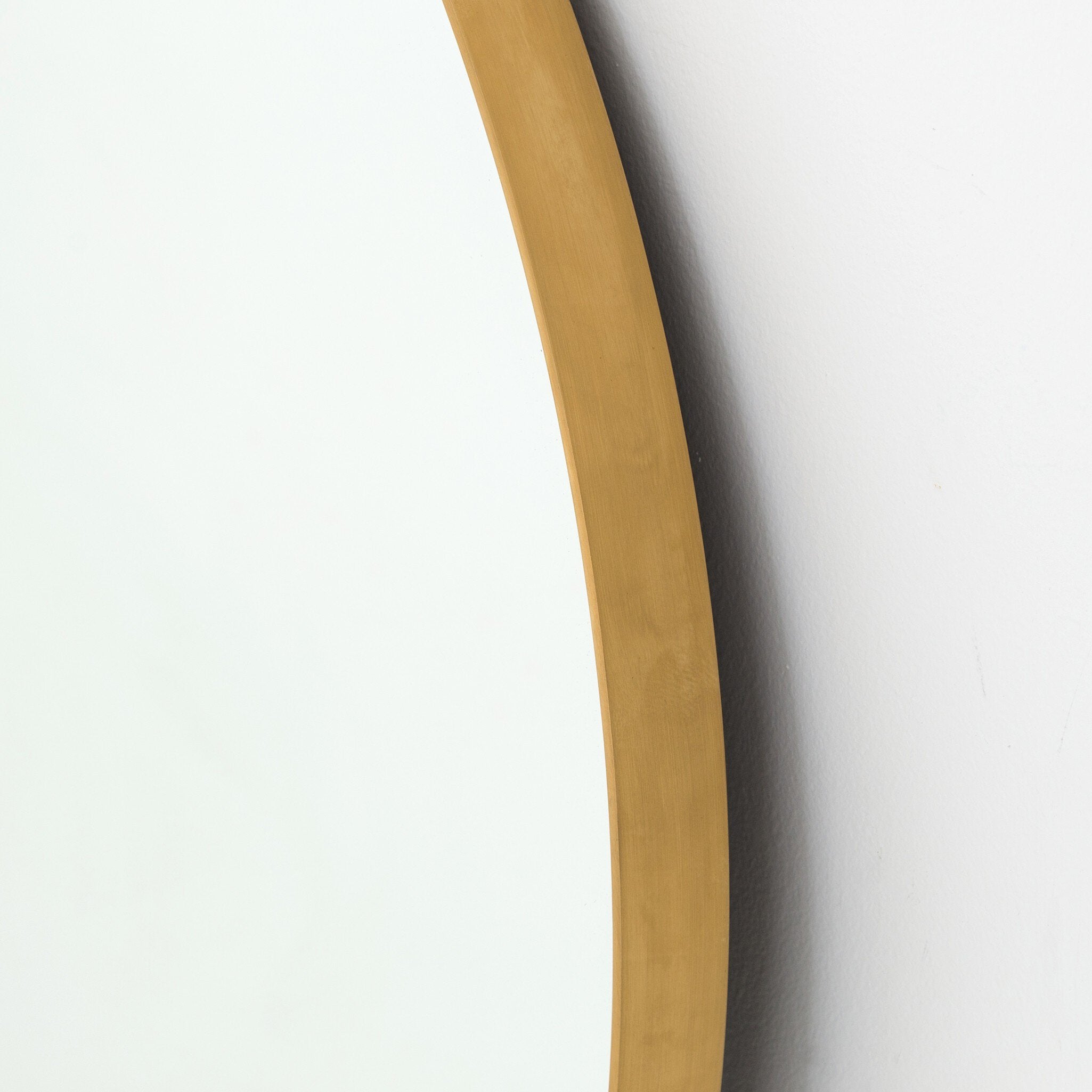 Four Hands Bellvue Round Mirror — Polished Brass-Mirror