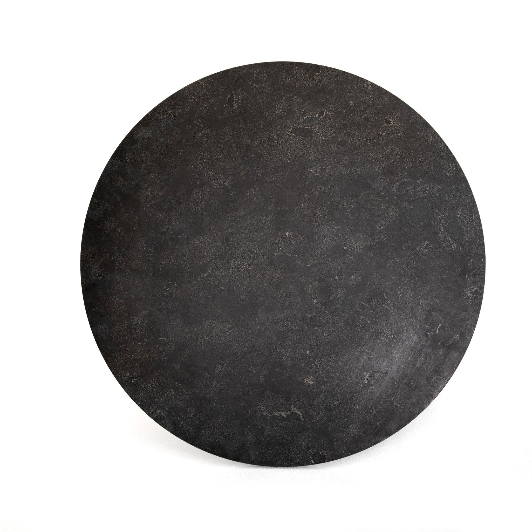 Four Hands Powell Dining Table — Bluestone-Ebony-Dark Rustic Black