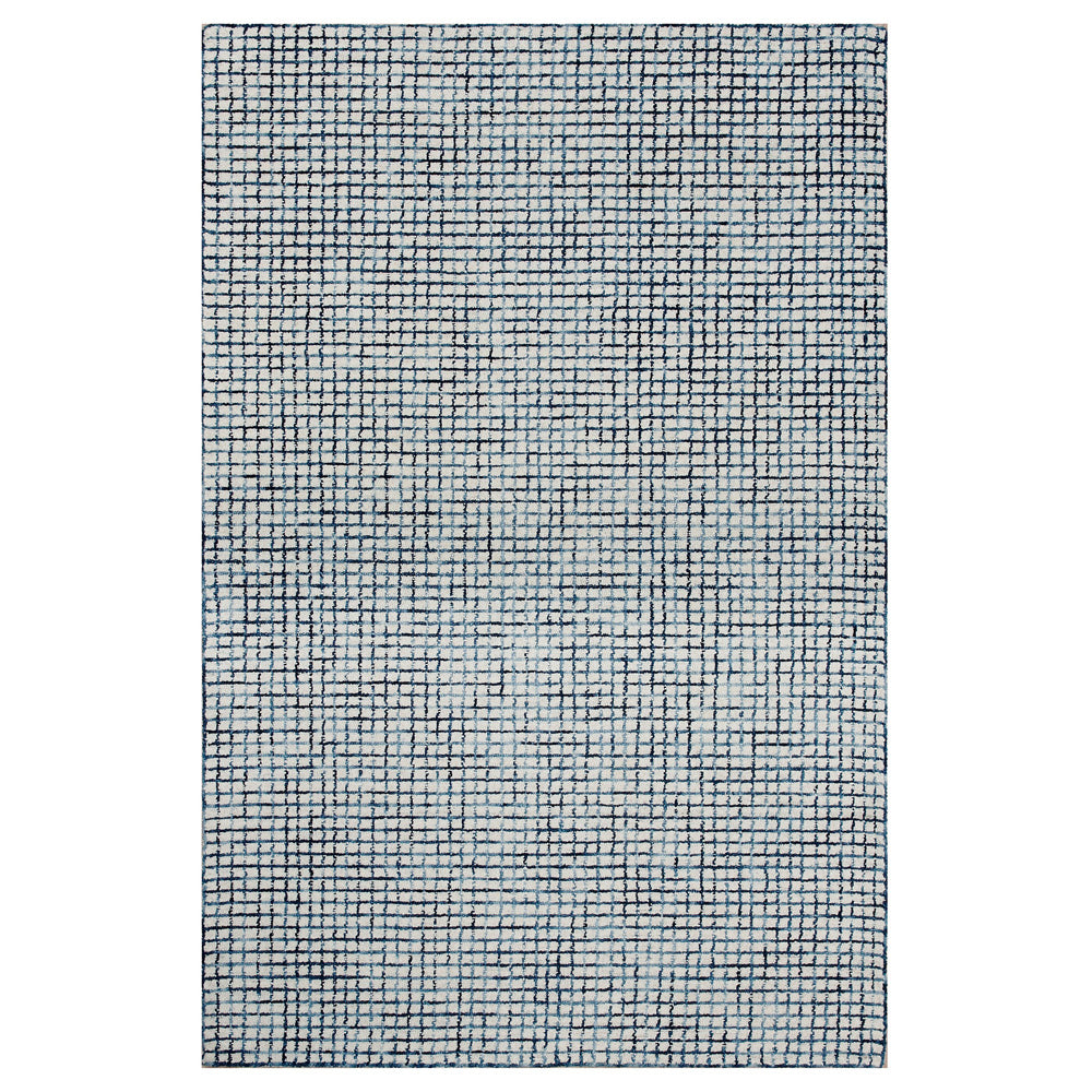 LR Home Criss Cross Rug — Navy / Ivory