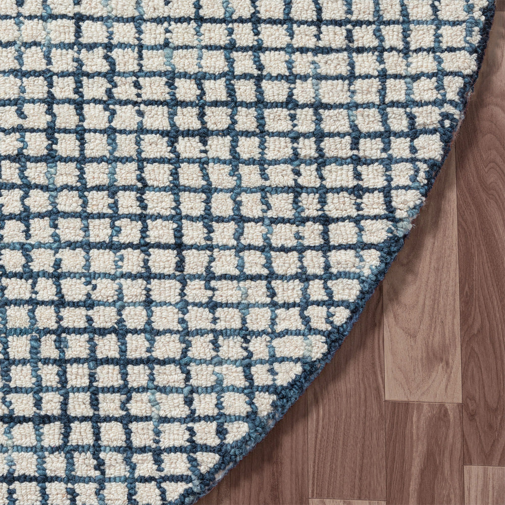 LR Home Criss Cross Rug — Navy / Ivory