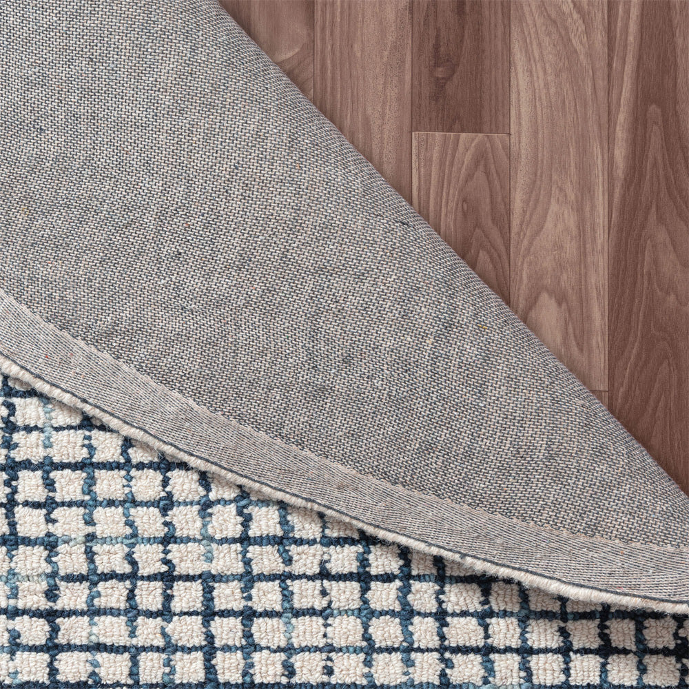 LR Home Criss Cross Rug — Navy / Ivory