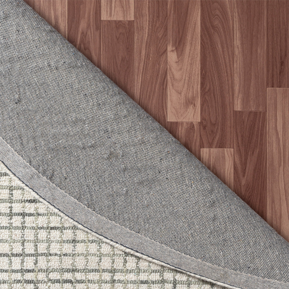 LR Home Criss Cross Rug — Silver / Ivory