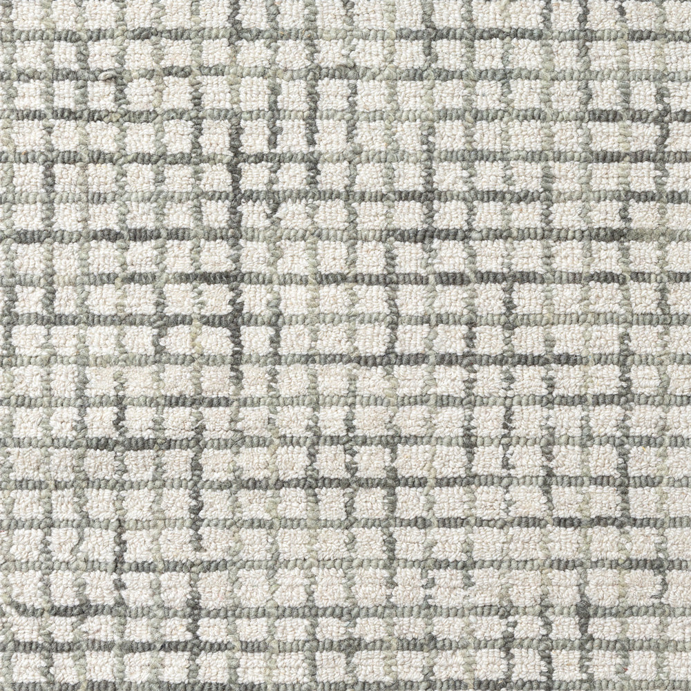 LR Home Criss Cross Rug — Silver / Ivory