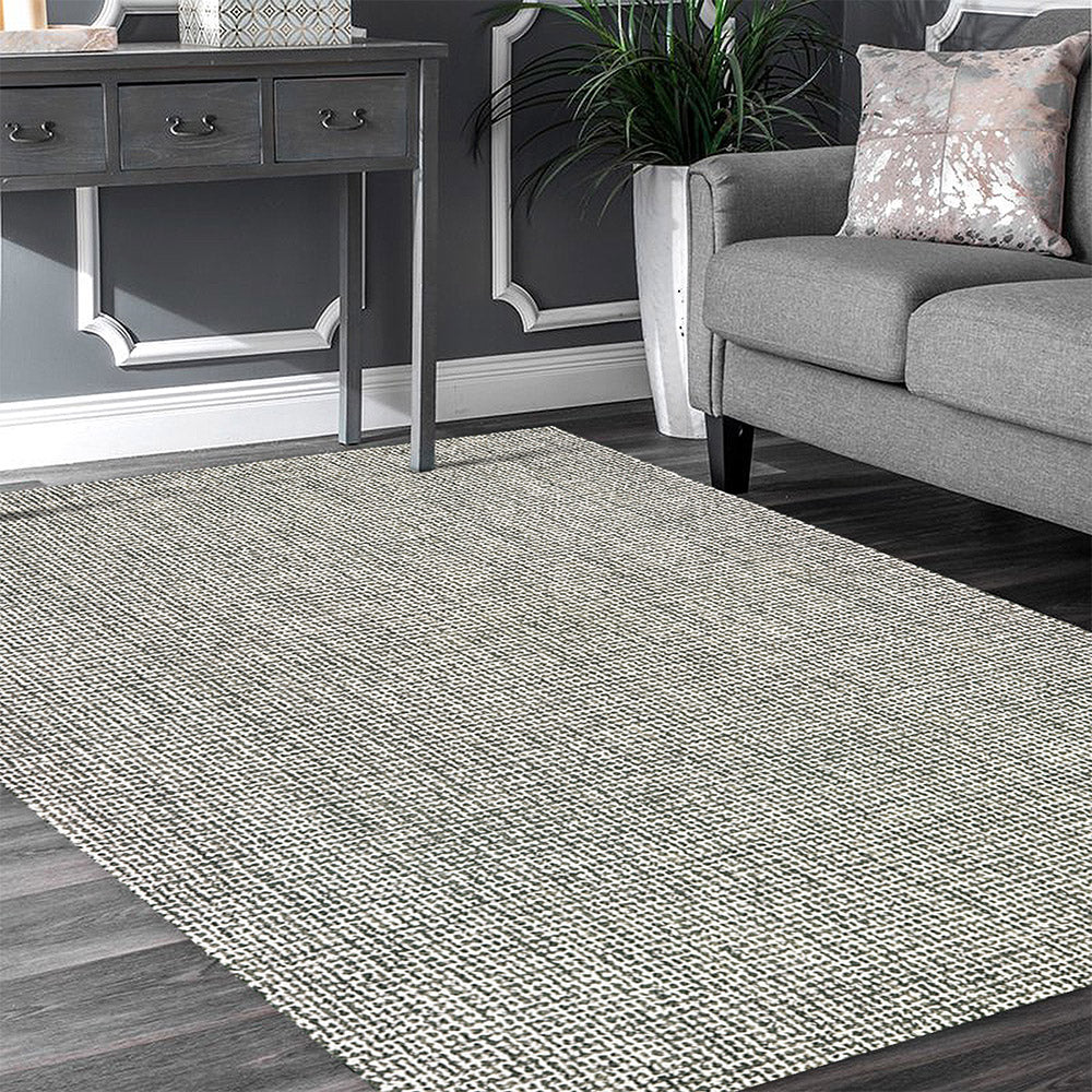 LR Home Criss Cross Rug — Gray