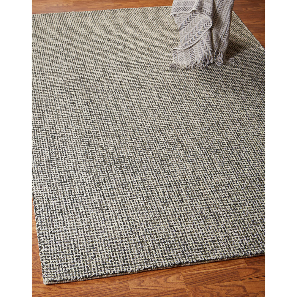 LR Home Criss Cross Rug — Gray