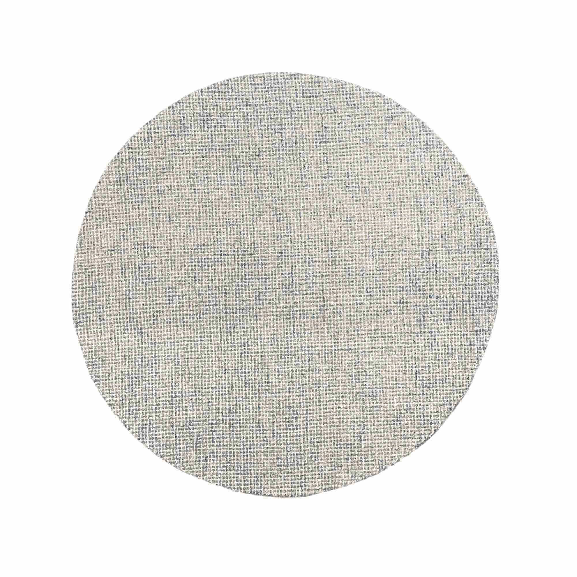 LR Home Criss Cross Rug — Ivory/Stone Blue