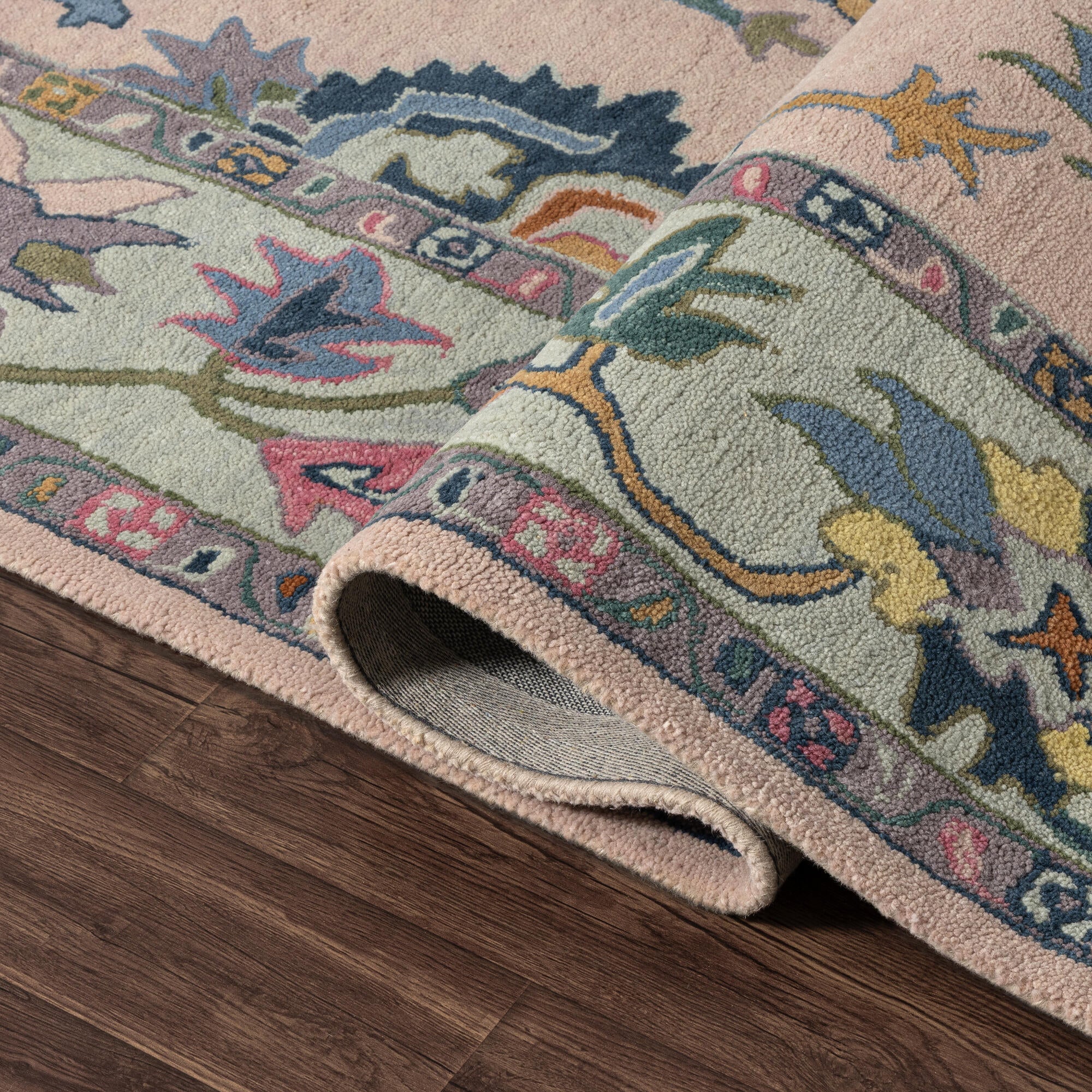 LR Home Elize Rug — PINK / MULTI