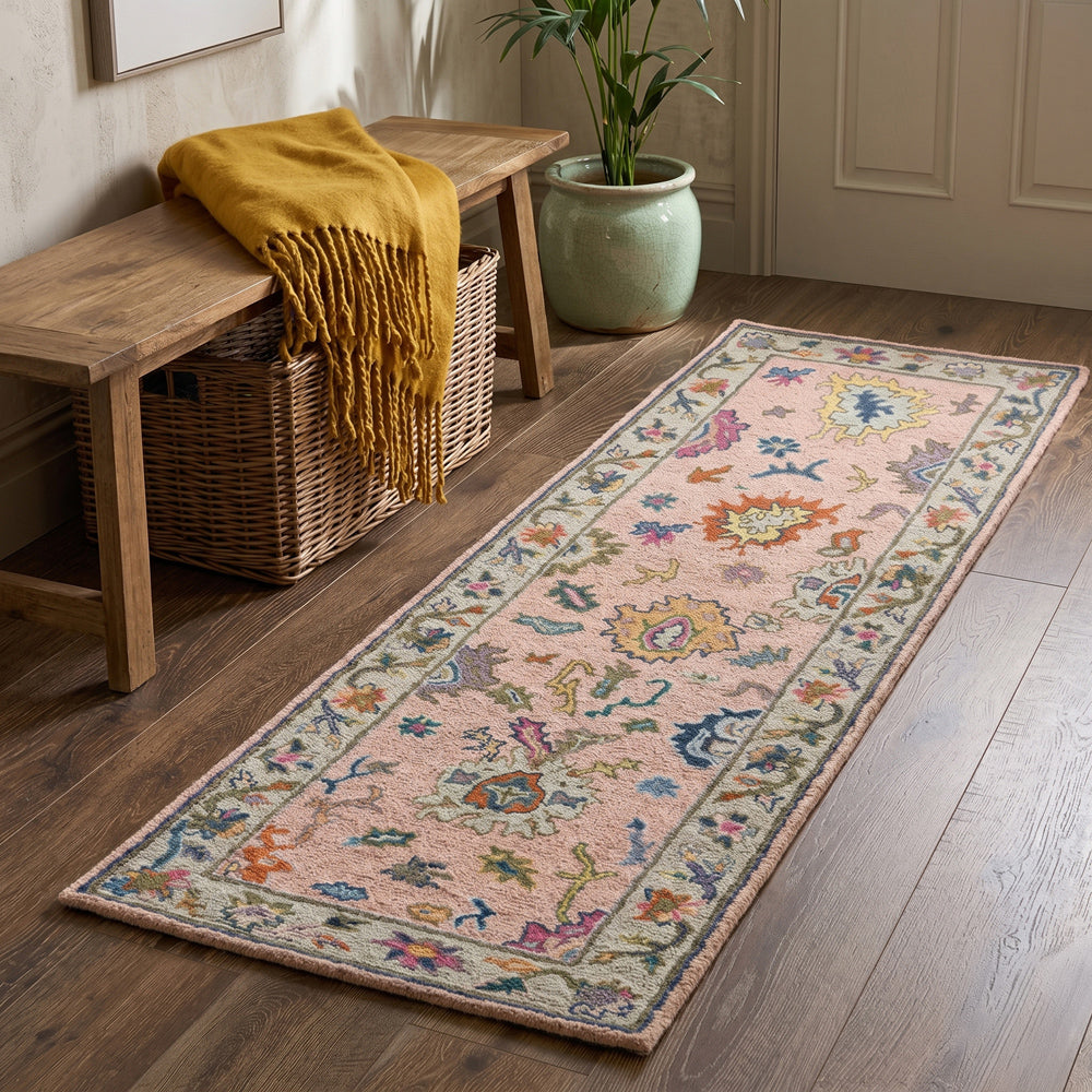 LR Home Elize Rug — PINK / MULTI