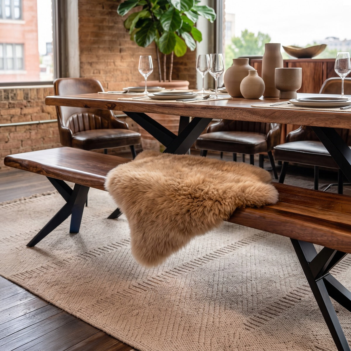 Home Trends & Design Austin Loft Bench
