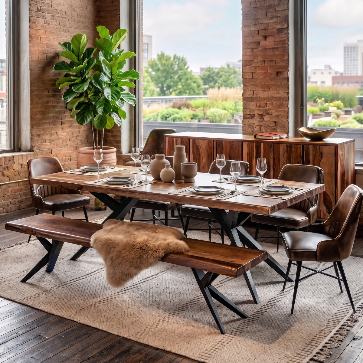 Home Trends & Design Austin Loft Dining Table