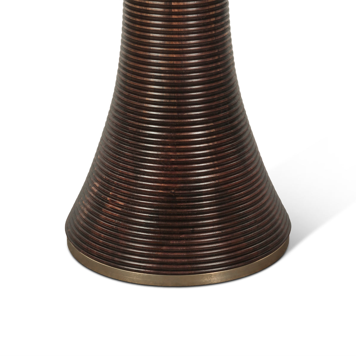 Home Trends & Design Bijou 54" Round Dining Table — Dark Sienna