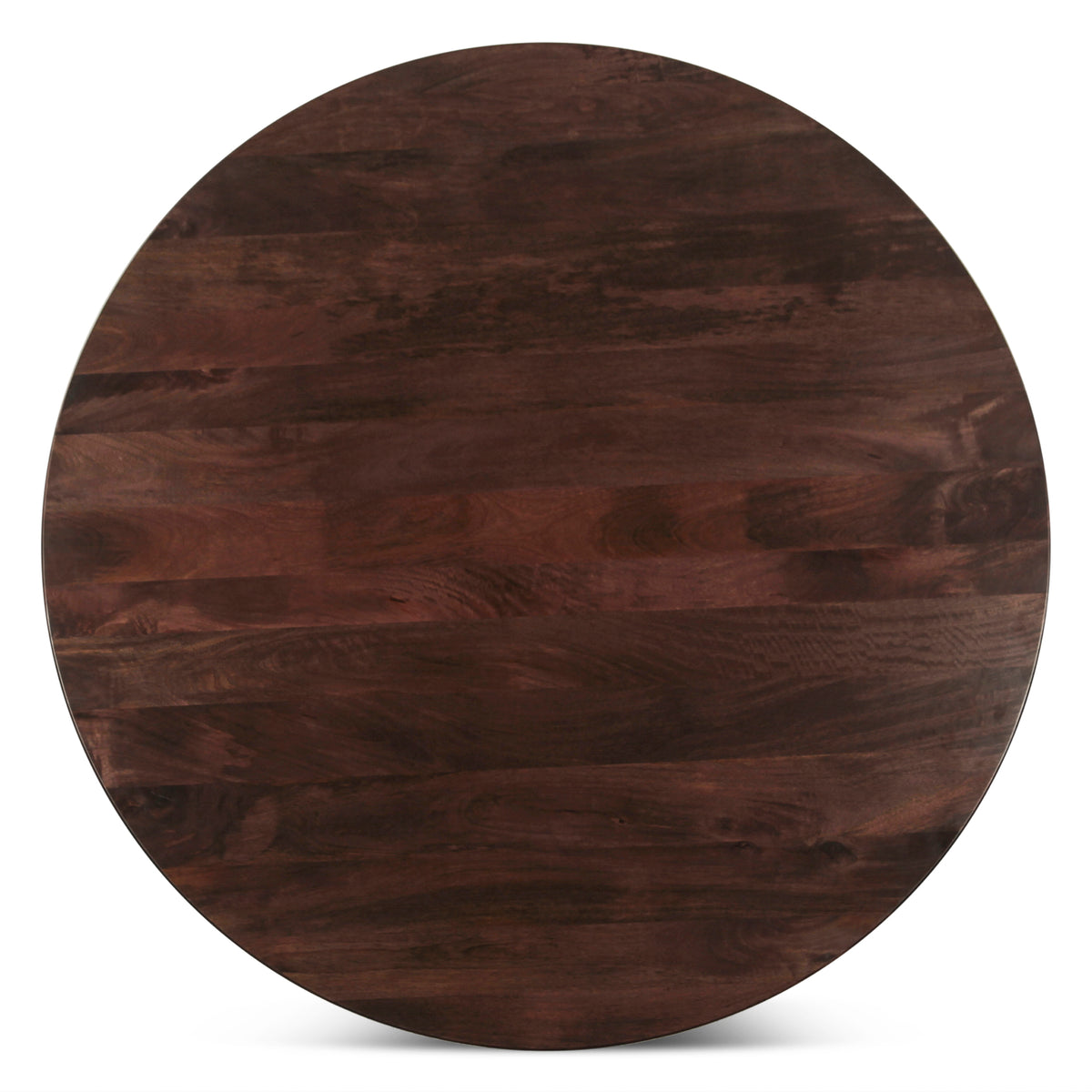 Home Trends & Design Bijou 54" Round Dining Table — Dark Sienna