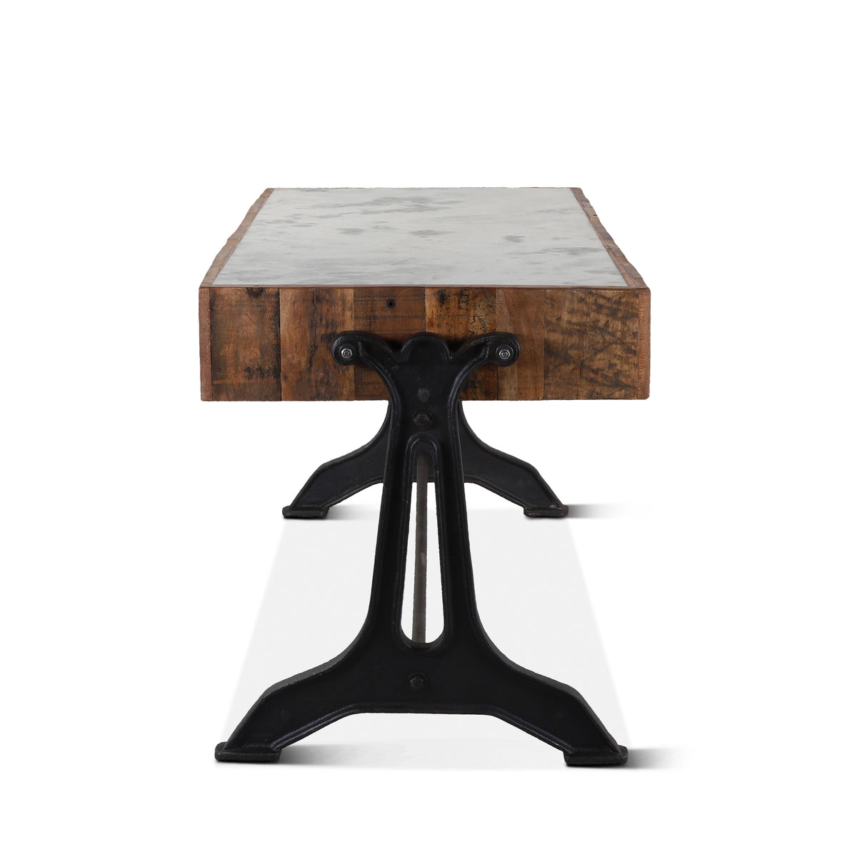 Home Trends Direct Bowery 63" Marble Office Desk — Natural