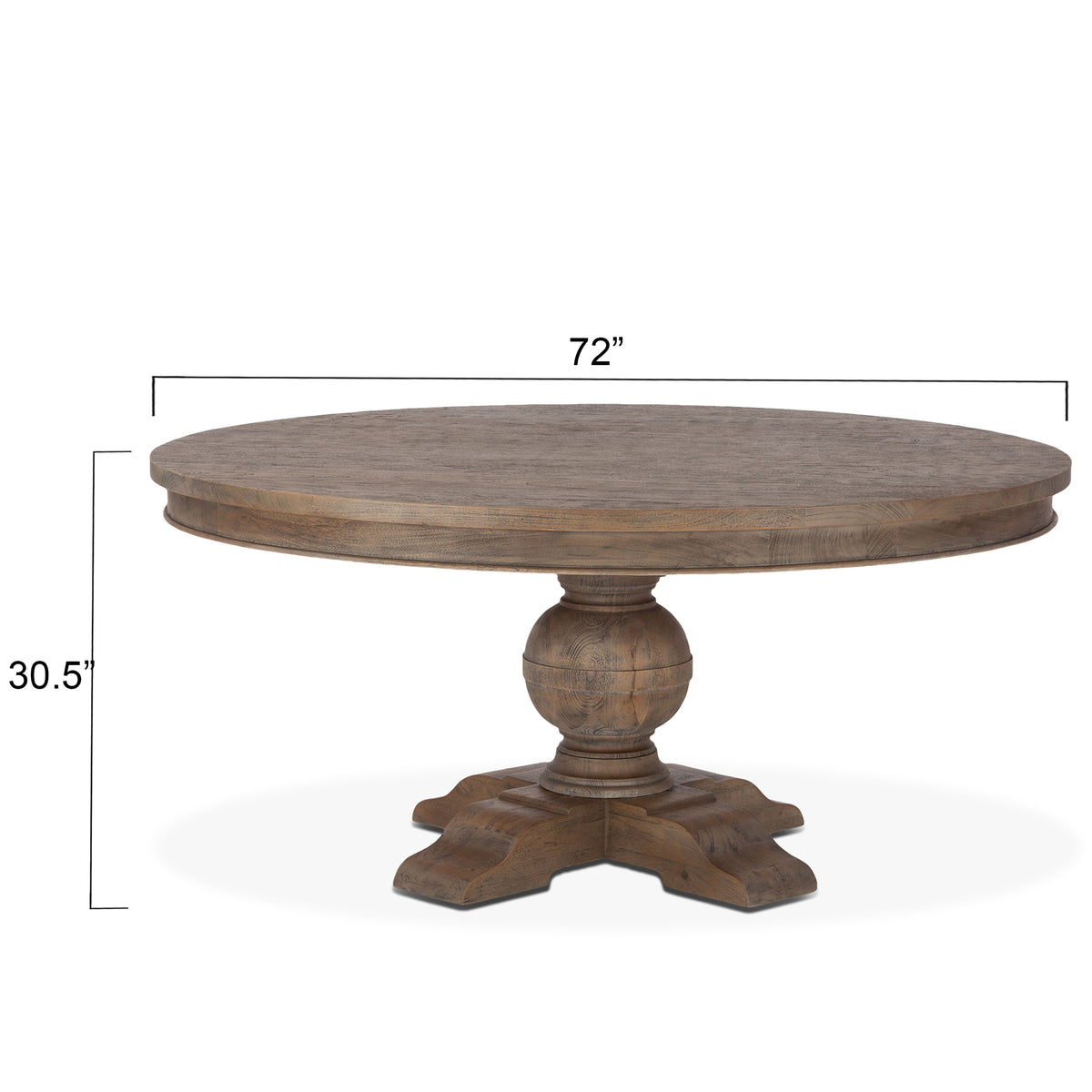 Home Trends Direct Colonial Plantation Round Dining Table