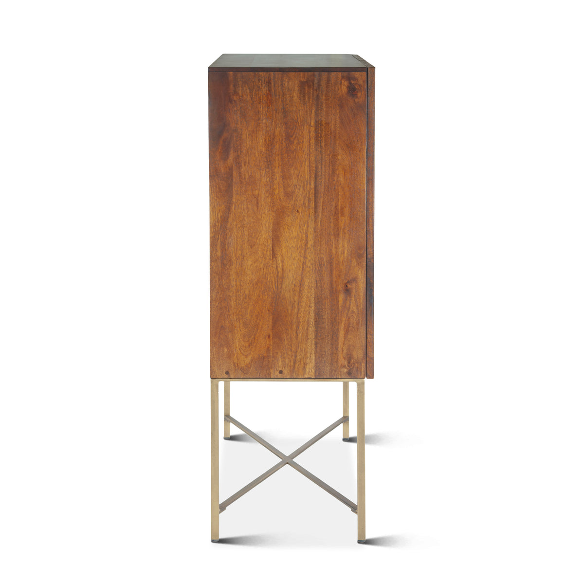 Home Trends Direct Cosmopolitan 39" Bar Cabinet — Honey Brown