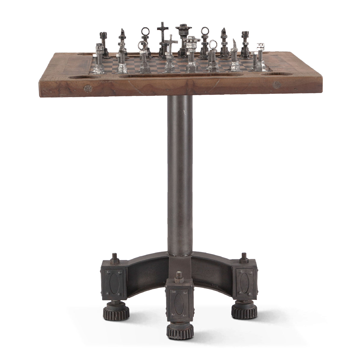 Home Trends & Design Eiffel 30" Chess Bistro Table — Natural