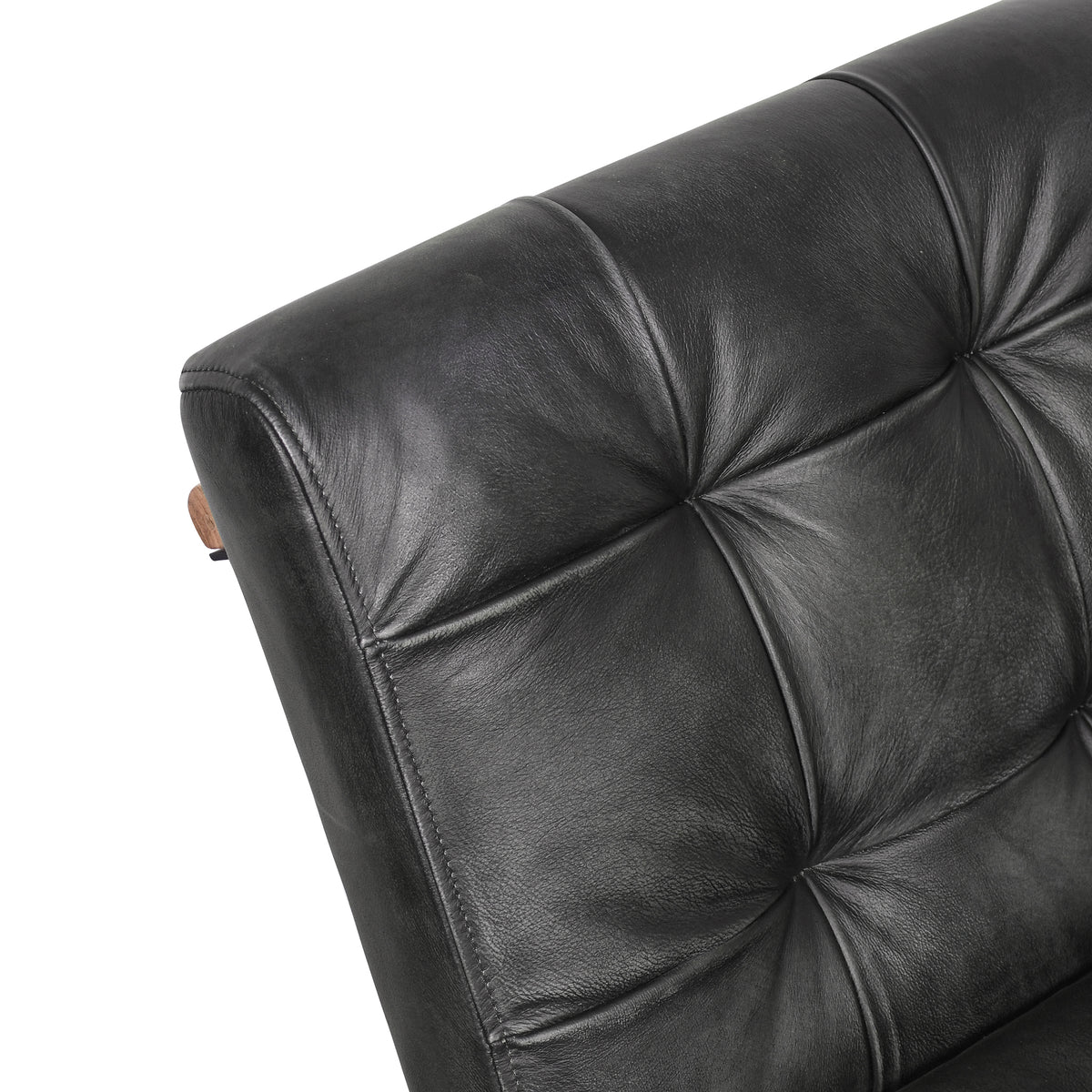 Home Trends Direct Essex Stockton 19" Dining Chair — Weathered Black Leather