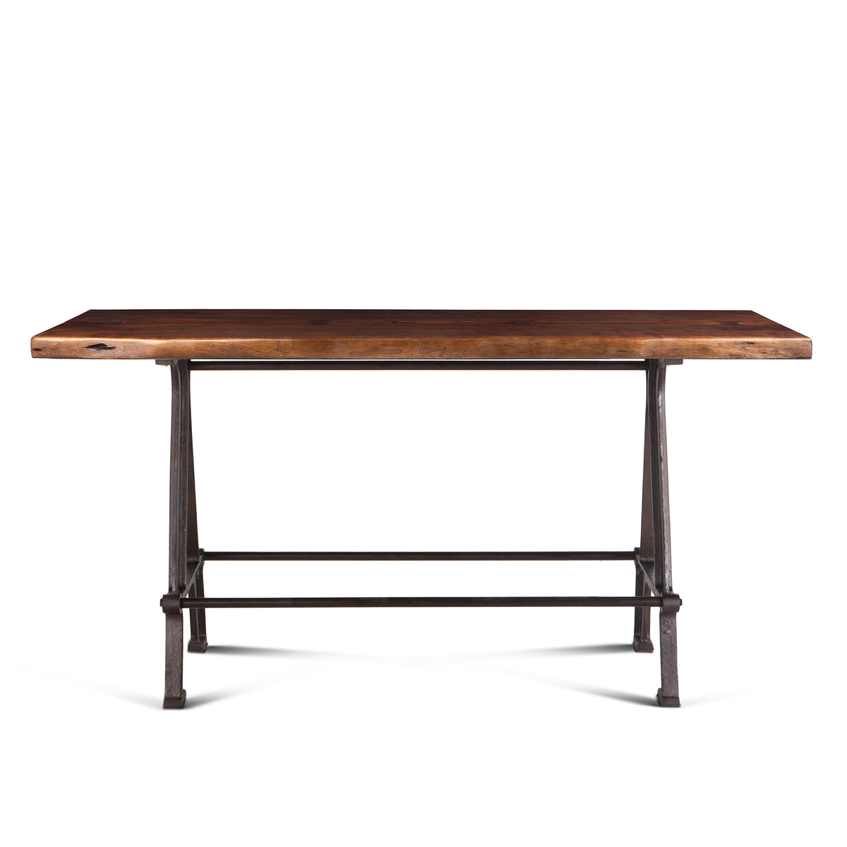 Home Trends & Design Industrial Loft 72" Gathering Table — Walnut