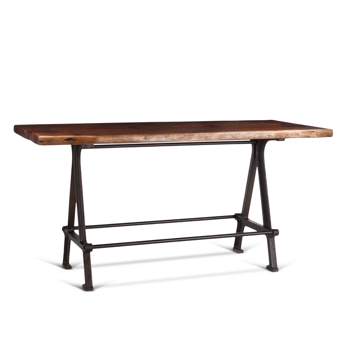 Home Trends & Design Industrial Loft 72" Gathering Table — Walnut