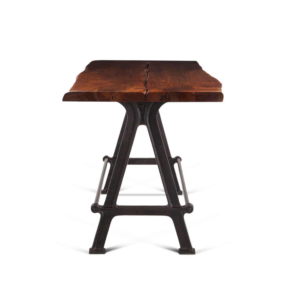 Home Trends & Design Industrial Loft 72" Gathering Table — Walnut