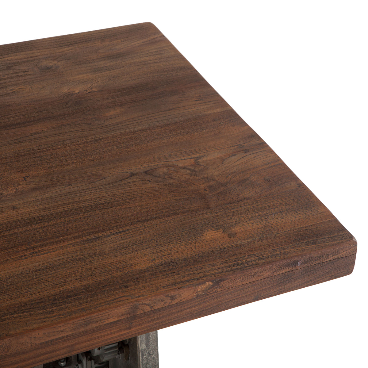 Home Trends Direct Industrial Loft 60" Adjustable Crank Office Desk — Weathered Teak