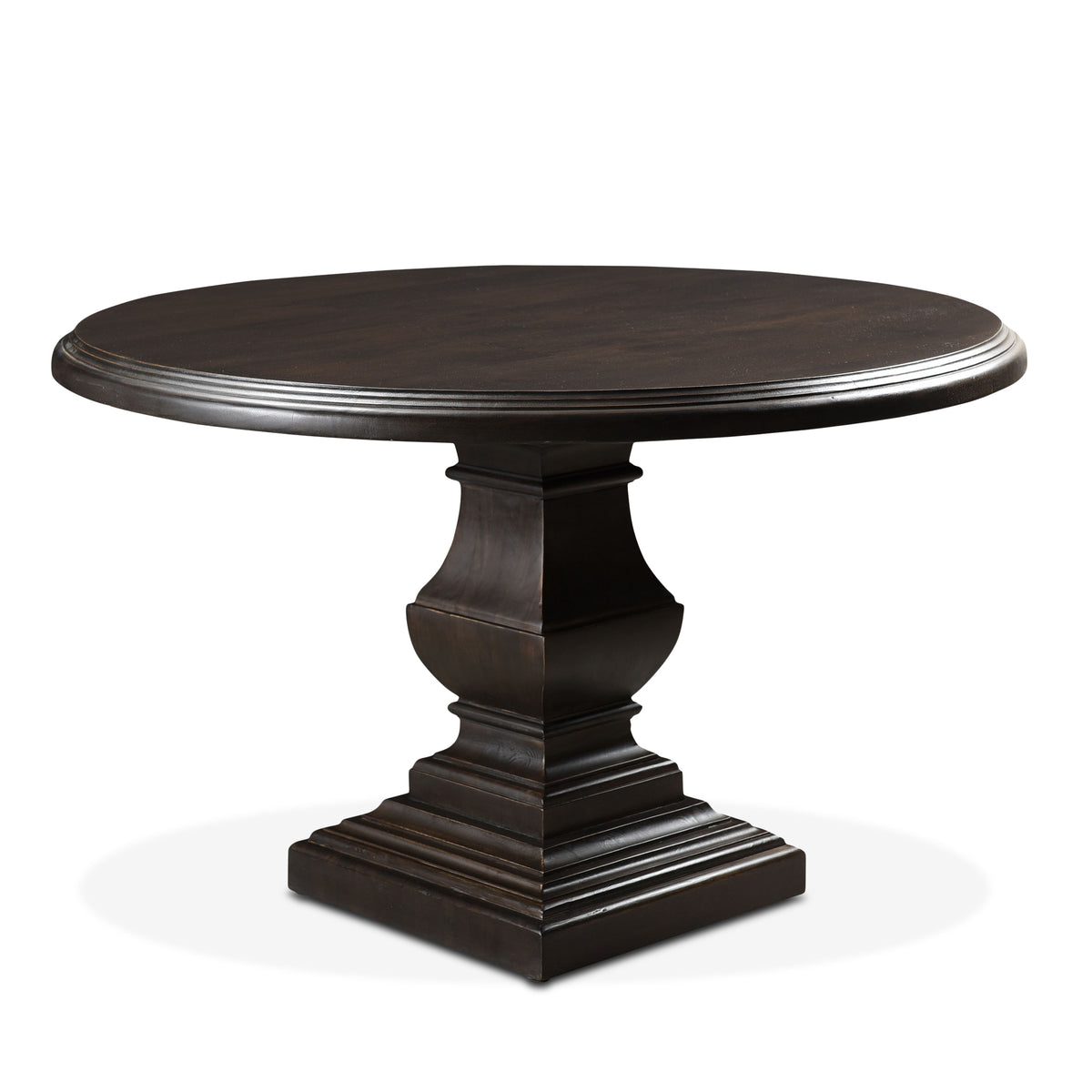 Home Trends & Design Nimes Round Dining Table — Vintage Brown