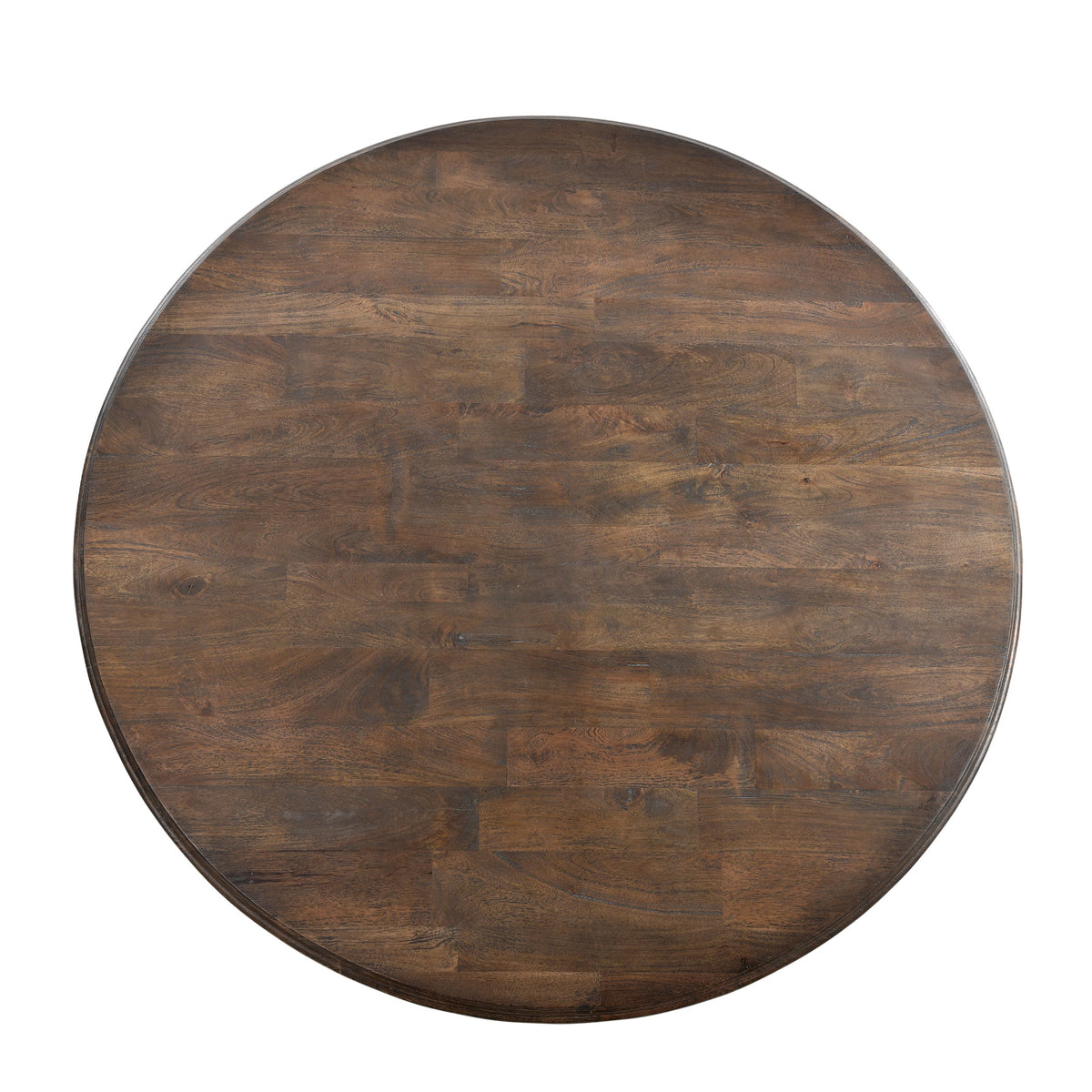 Home Trends & Design Nimes Round Dining Table — Weathered Mango