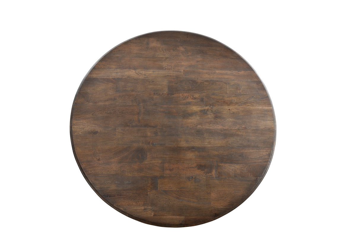 Home Trends & Design Nimes Round Dining Table — Weathered Mango