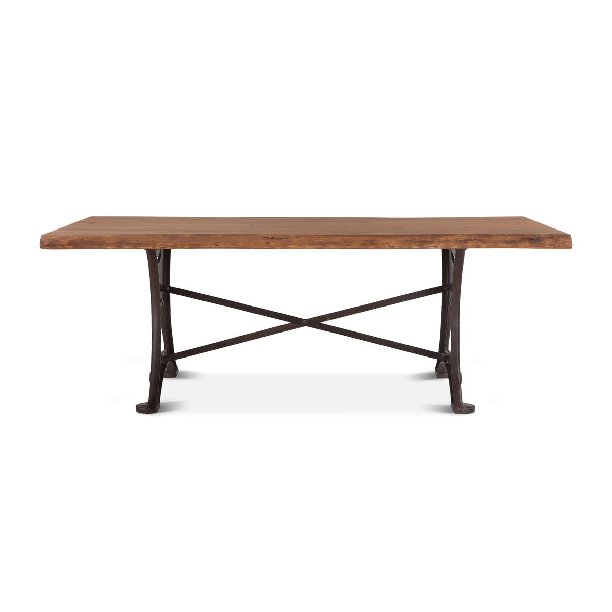 Home Trends & Design Organic Forge 94" Dining Table — Raw Walnut