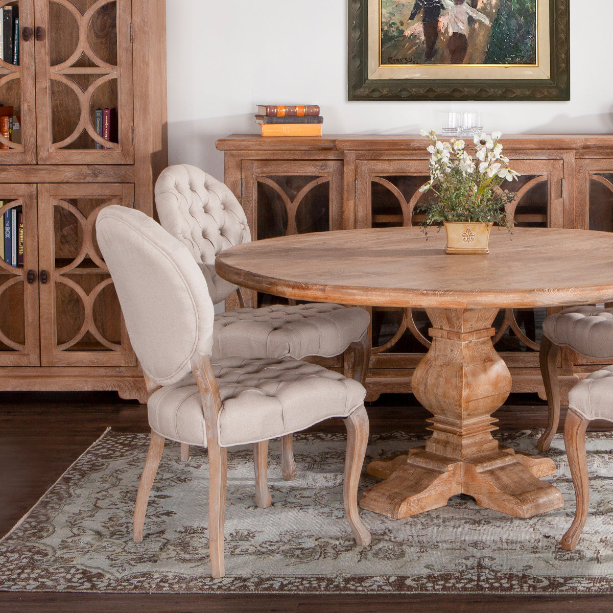 Home Trends & Design San Rafael Round Dining Table