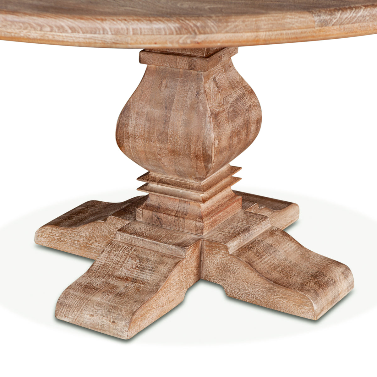 Home Trends Direct San Rafael 60" Round Dining Table — Antique Oak