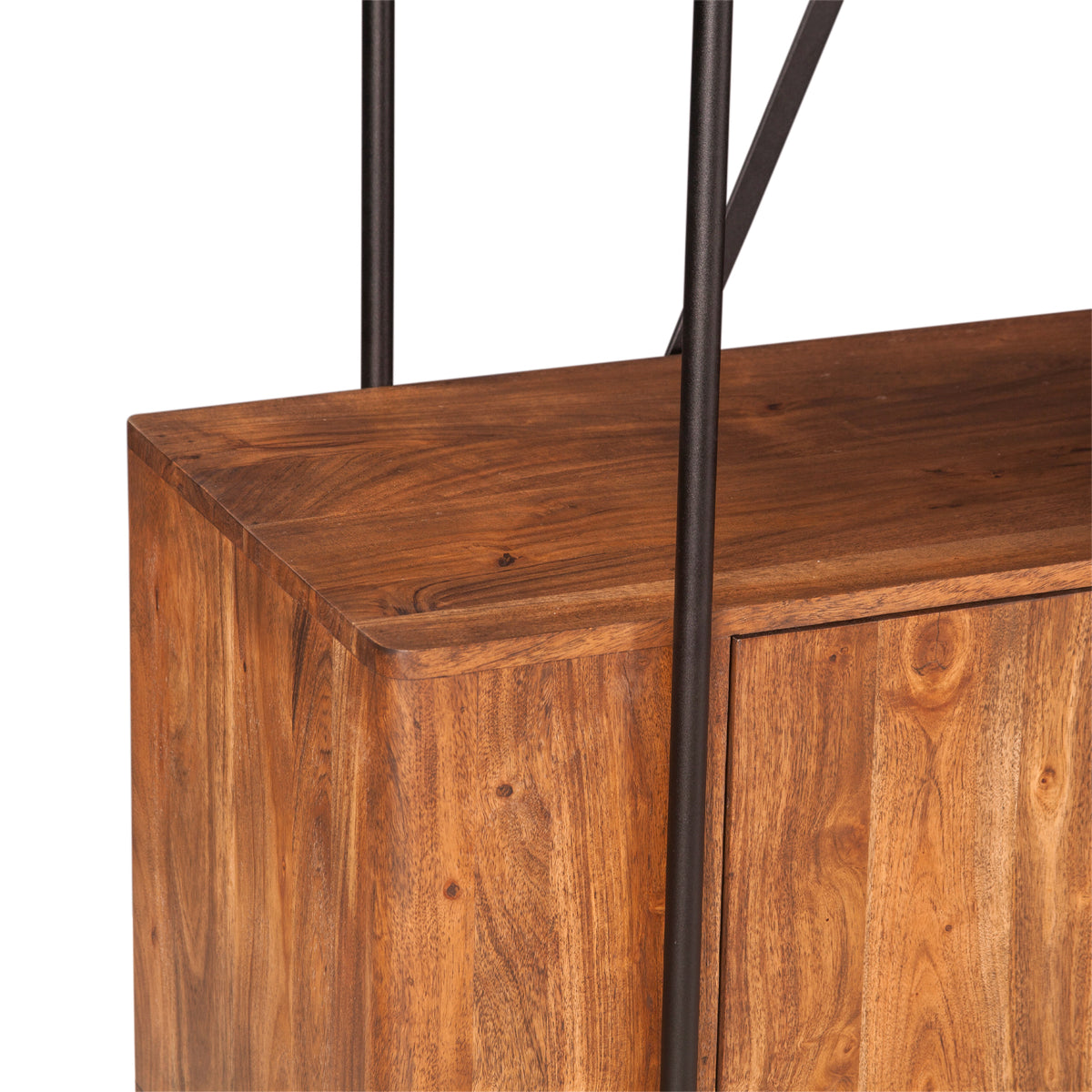 Home Trends & Design Verbania 75" Bookshelf — Pecan Brown