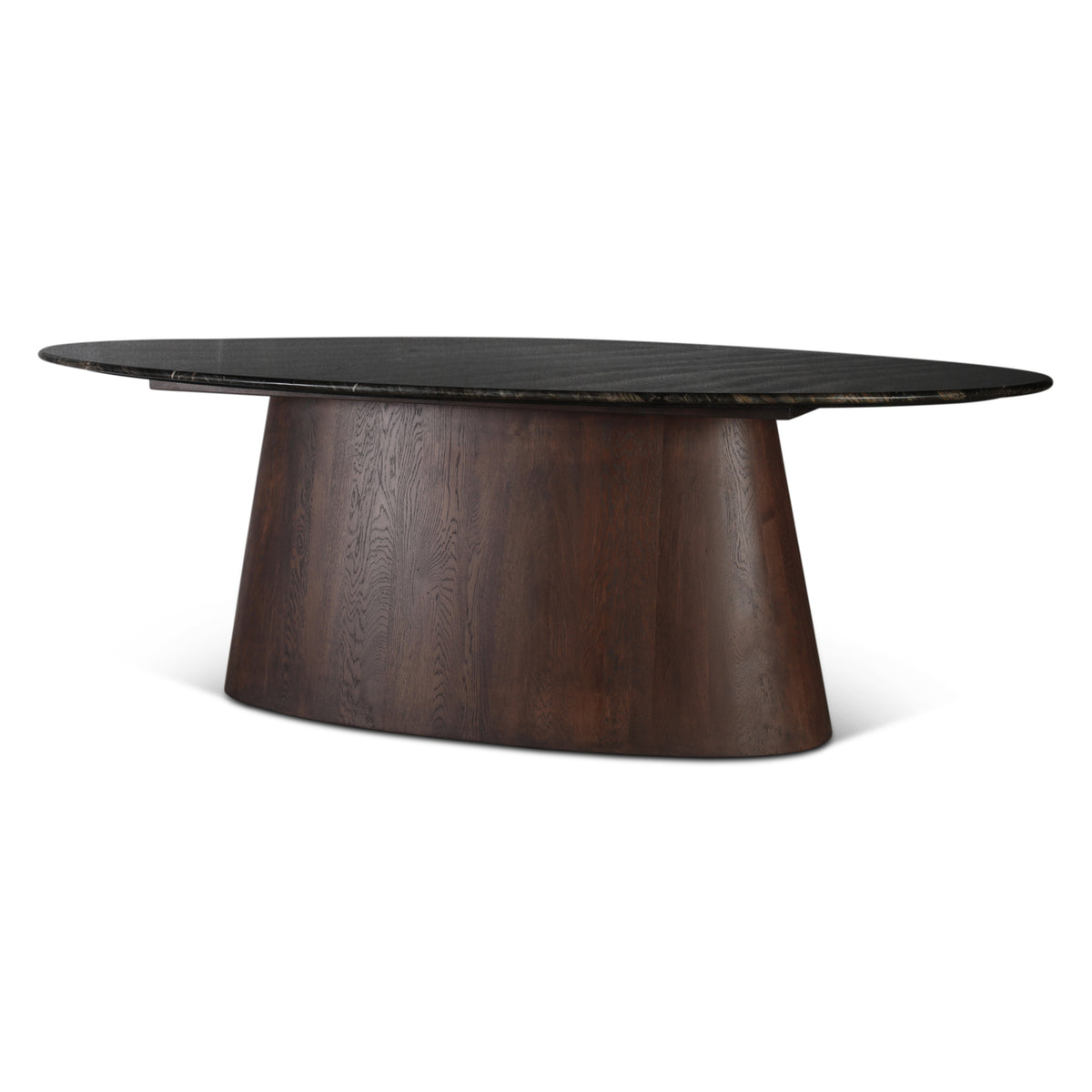 Home Trends & Design Vista 90" Oval Dining Table — Dark Mango