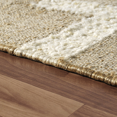 LR Home Elize Rug — Natural / Ivory