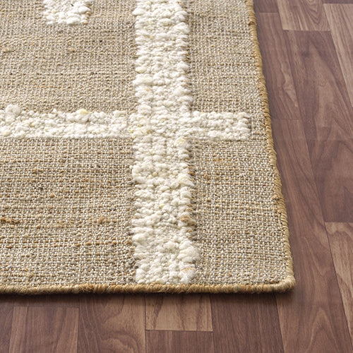 LR Home Elize Rug — Natural / Ivory