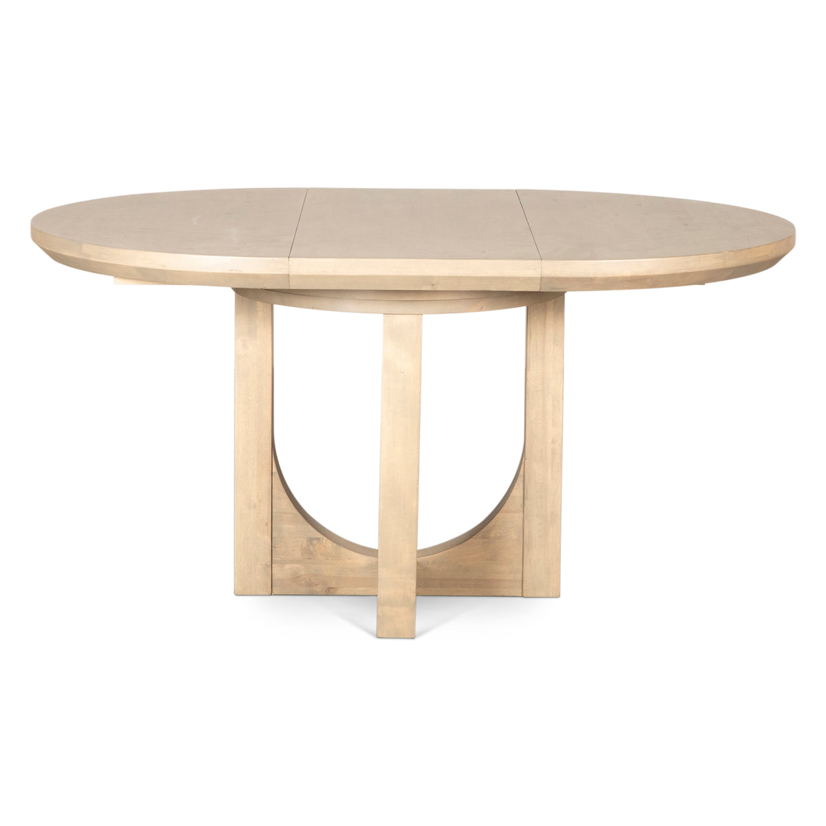 Home Trends Direct Grassroots Mission 42-60" Round Extension Dining Table — Gray Birch