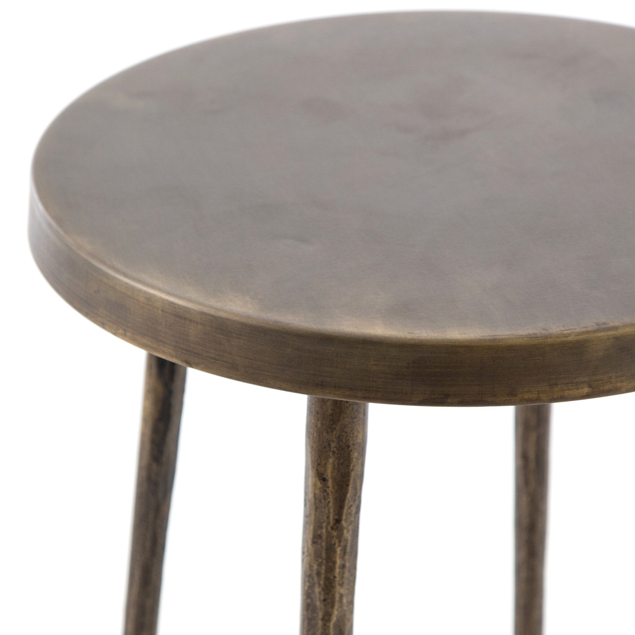 Four Hands Westwood Bar + Counter Stool — Aged Brass-Tapered Hammered Aged Brass-Bar