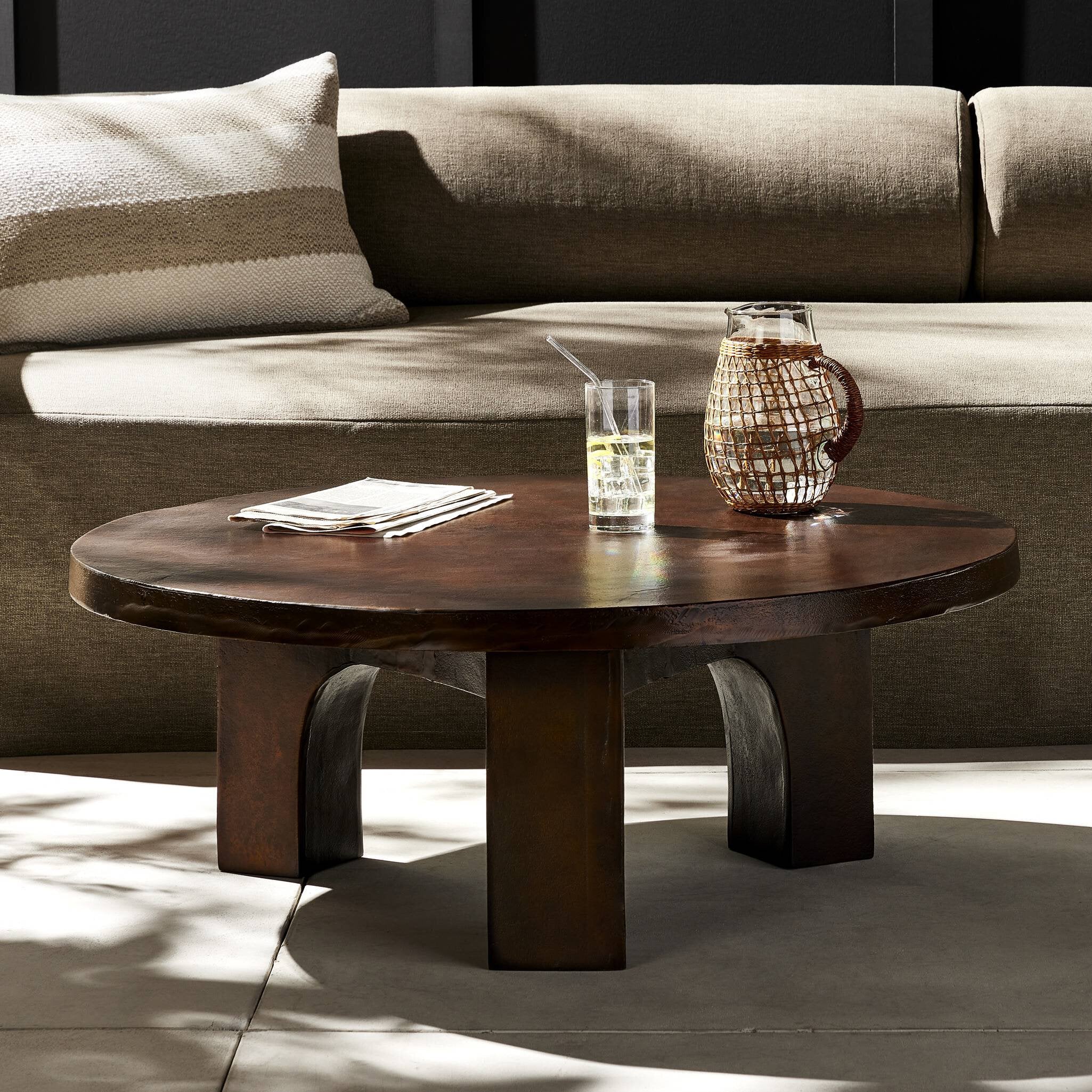 Four Hands Cruz Coffee Table — Antique Rust