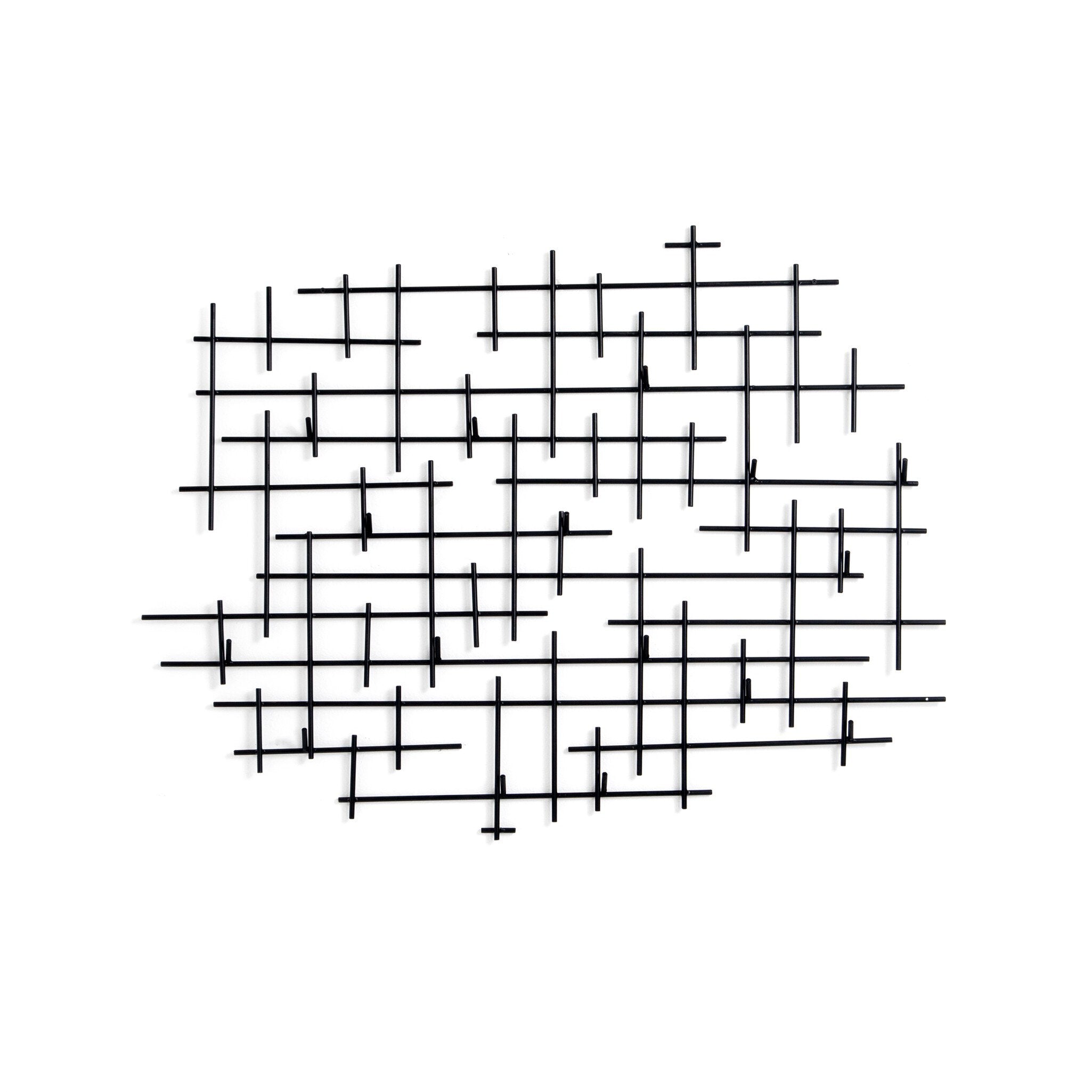 Four Hands Crossin Coat Rack — Iron Matte Black