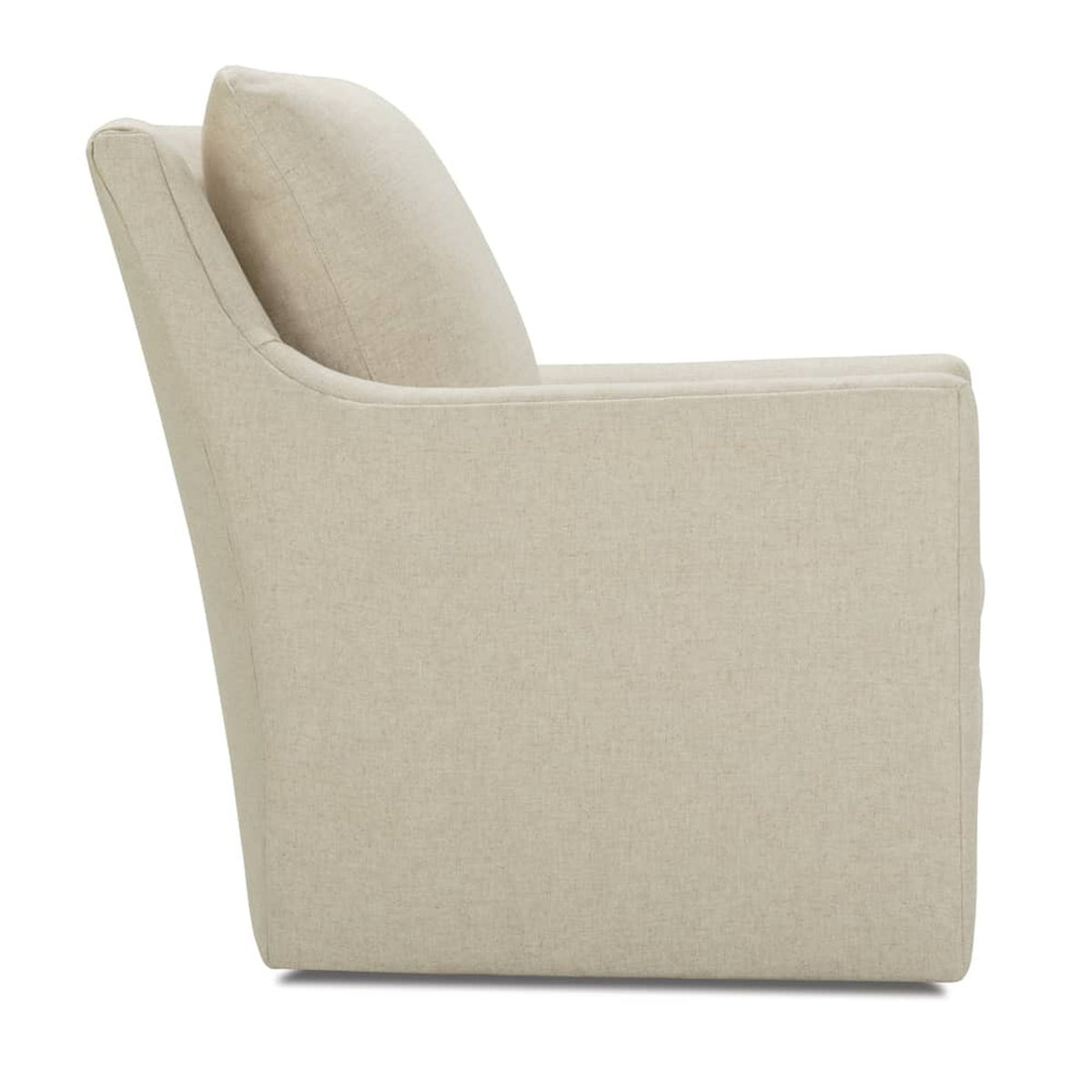 Rowe Furniture Isley Swivel Glider — Natural - Performance Linen