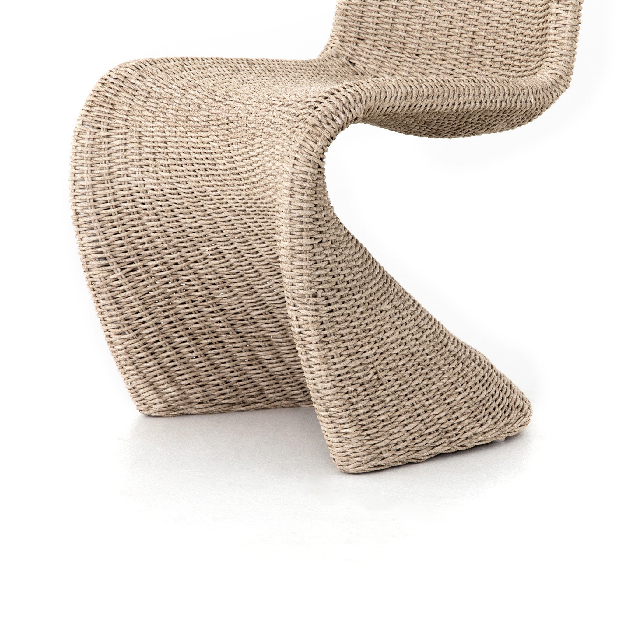 Four Hands Portia Outdoor Dining Chair — Vintage White