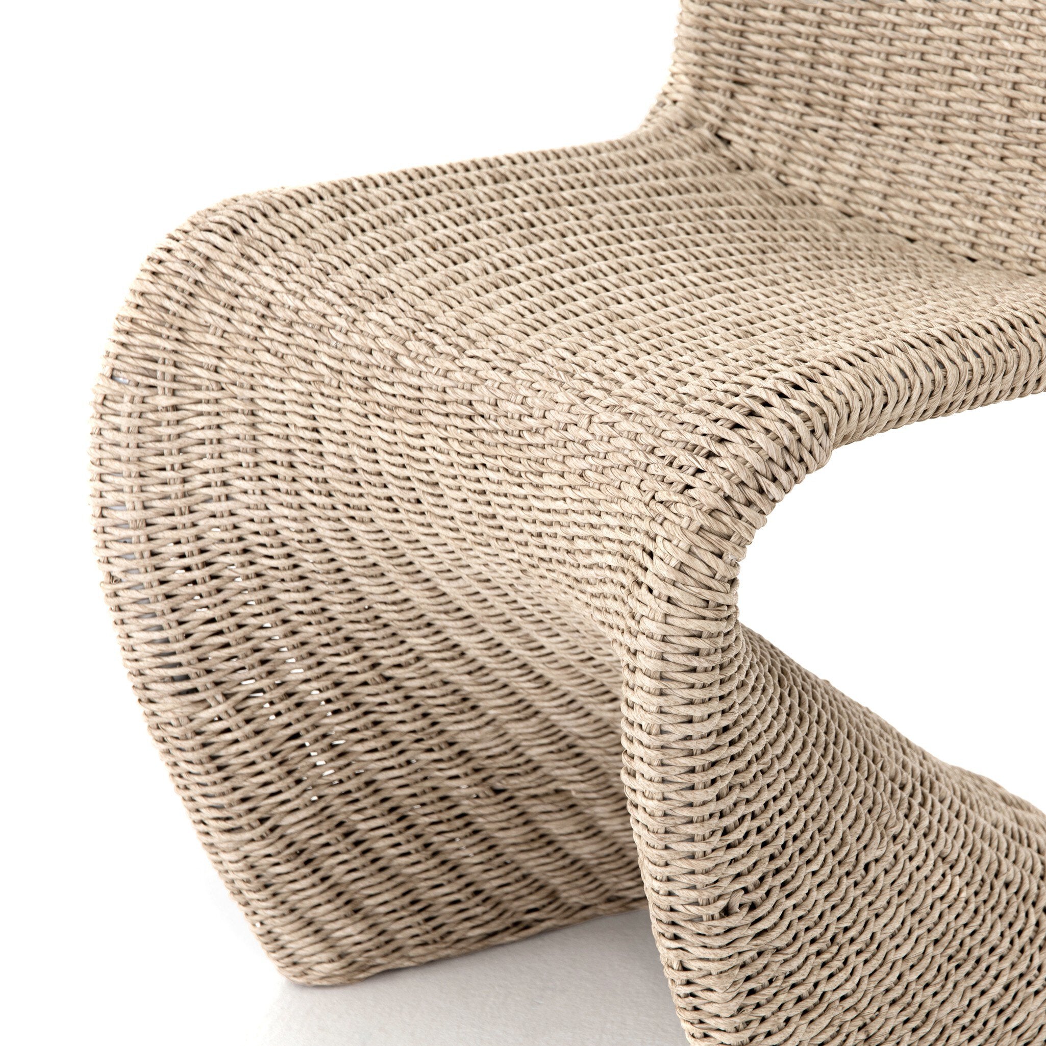 Four Hands Portia Outdoor Dining Chair — Vintage White