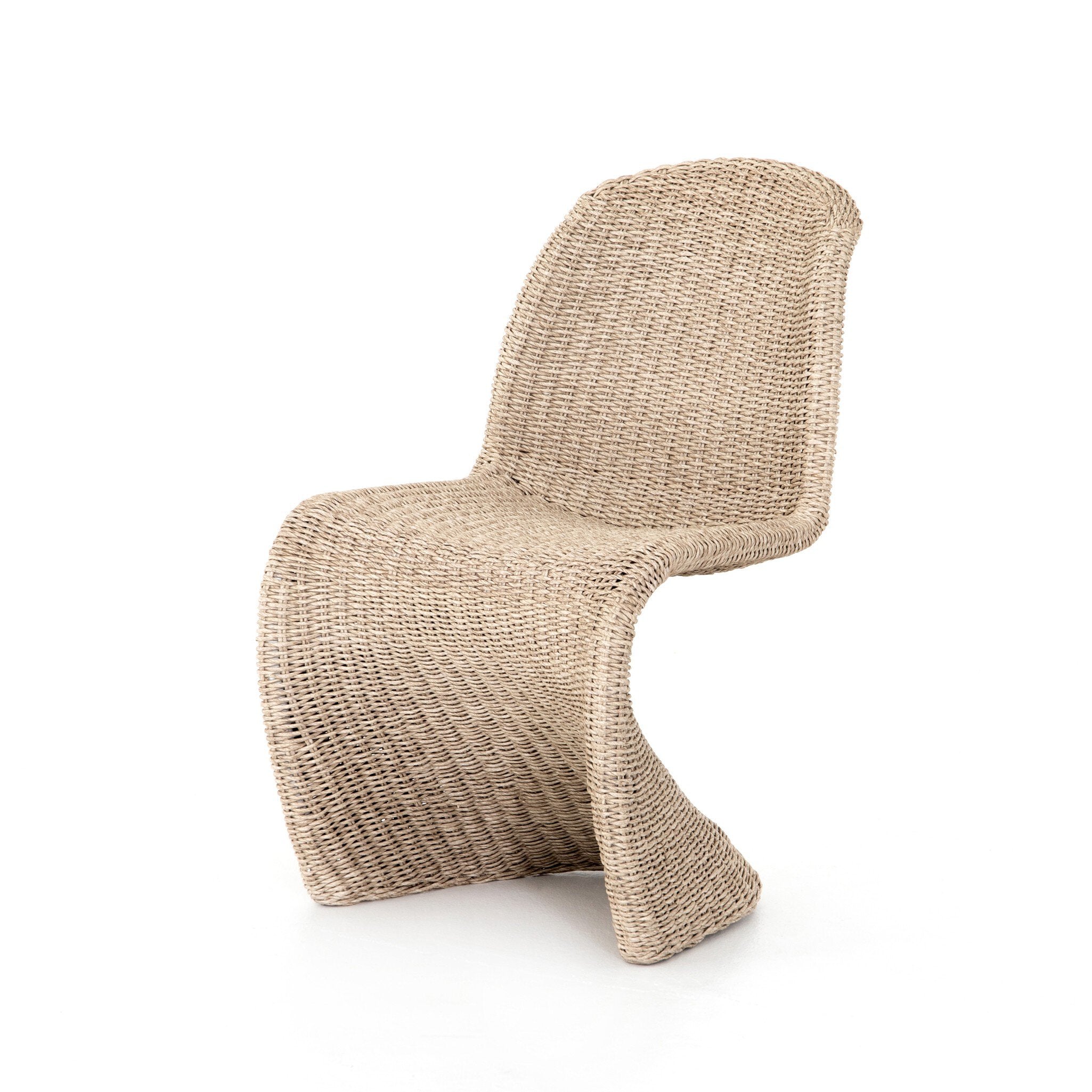 Four Hands Portia Outdoor Dining Chair — Vintage White