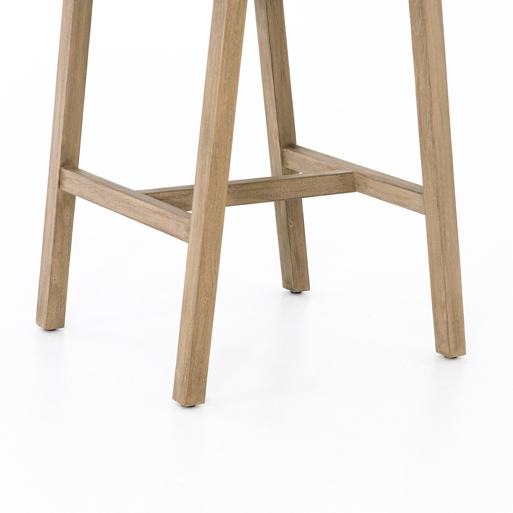 Four Hands Delano Outdoor Bar + Counter Stool — Washed Brown-FSC-Thick Grey Rope-Bar