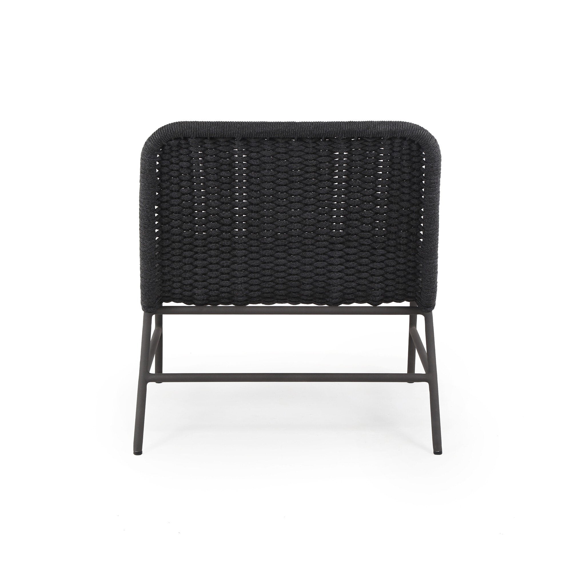 Four Hands Bruno Outdoor Chair — Dark Grey Rope-Bronze