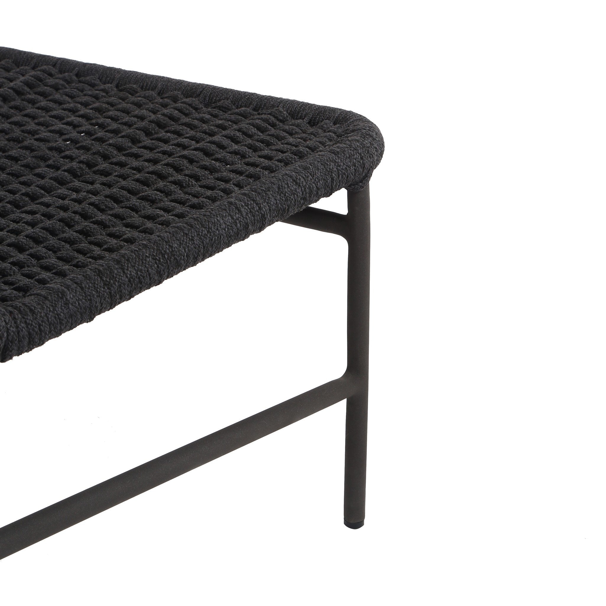 Four Hands Bruno Outdoor Chair — Dark Grey Rope-Bronze